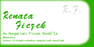 renata ficzek business card